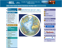 Tablet Screenshot of missaosaleluz.org.br